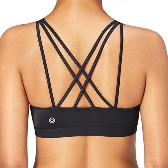 Core 10 Other - Core 10 Black Light Support Strappy Back Unique Sports Bra 34 C/D
